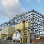 Hệ thống phun bi 4 vòi phun & hệ thống xử lý bụi phòng phun sơn